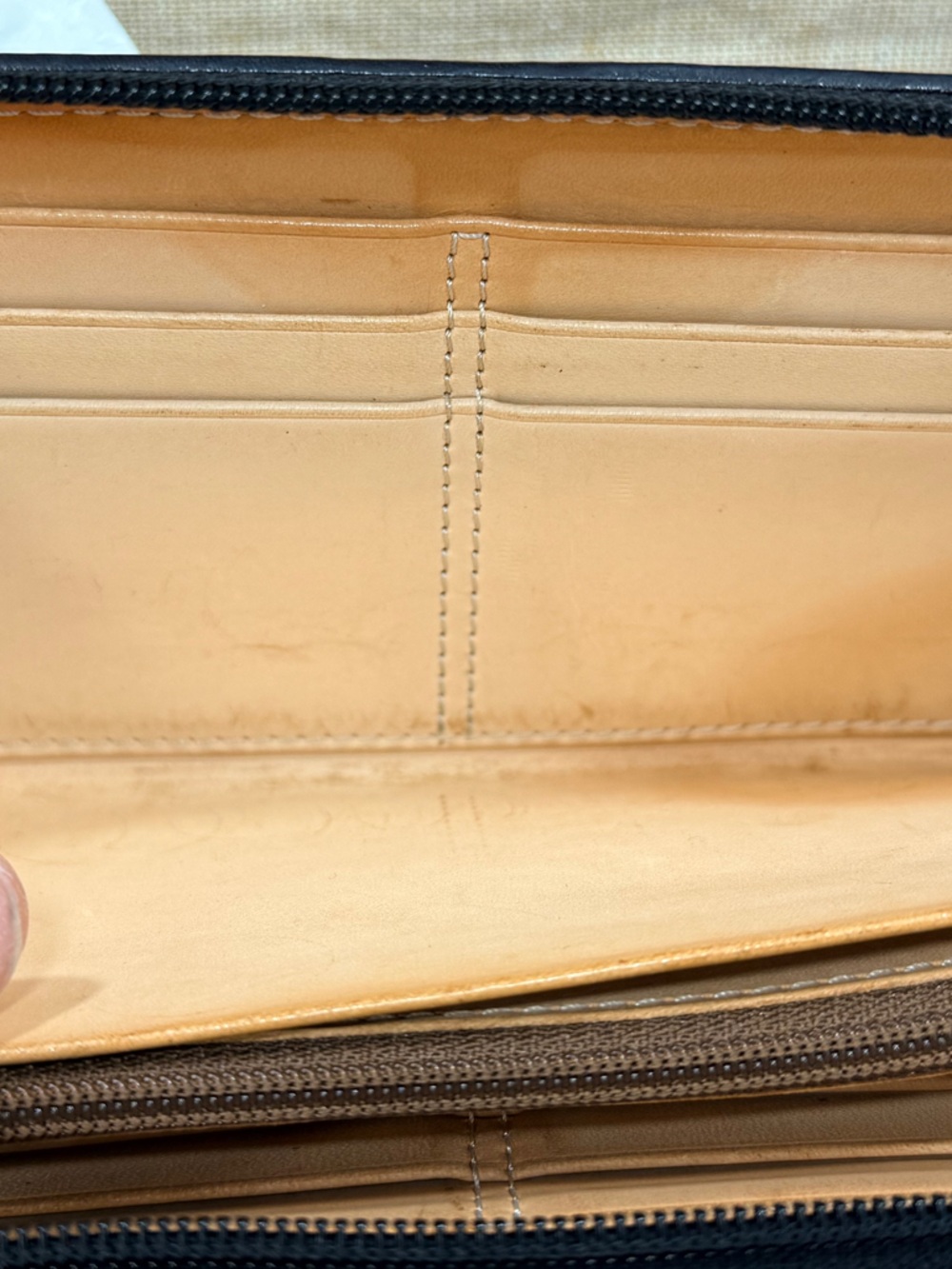 Coach Signature Jacquard Slim Zip-Around Wallet - Picture 8 of 11